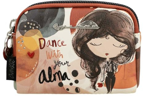 Porte-Monnaie Petite âme - Léger et Polyvalent | Poche arrière et Anneau pour clés - Dimensions : 12 x 9 x 3 cm - Accessoires Femme, Divers