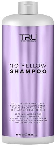 Tru No Yellow Farbschutz Shampoo, 1000ml – Anti-Gelbstich Pflege für gefärbtes & getöntes Haar, Glanz & Geschmeidigkeit