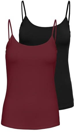 Onllove Singlet 2-pack JRS Noos, svart, XS