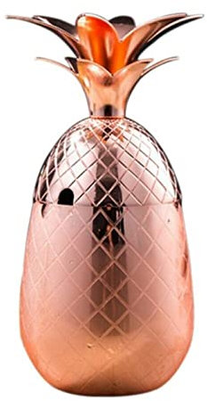 Seau à glace en forme d'ananas – Seau à cocktail en acier inoxydable, bols à vin, outils de bar pour fêtes, karaoké, cuisine, fournitures d'extérieur