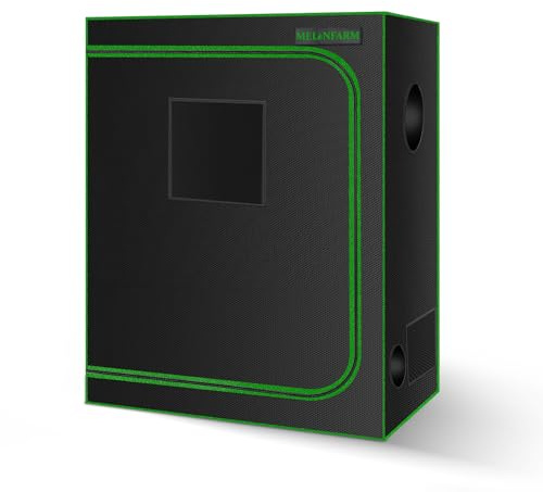 MELONFARM Kleines Wachstumszelt für Aerogarden, 81,3 x 61 x 71,1 cm, Hydrokultur-Anzuchtsystem, stark reflektierendes 600D-Diamant-Mylar-Leinwand mit Belüftungsfenster und Bodenwanne für