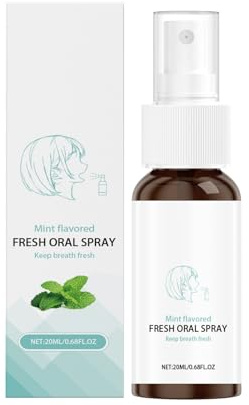 Ambientador Bucal Menta,Spray Bucal 20ml,Spray Oral Contra El Mal Aliento,Menta Spray Eliminar Aliento,Sprays Para La Higiene Bucals,Ambientadores De Alientos,Sprays Alientos Fresco Frmula Natural