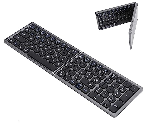Yunseity Clavier sans Fil, Clavier Portable et Souples, Touche de Style Simple, Mini de Bureau et Famille Couler des Hommes d'abord Compatible avec iOS // (Gris de Fer)