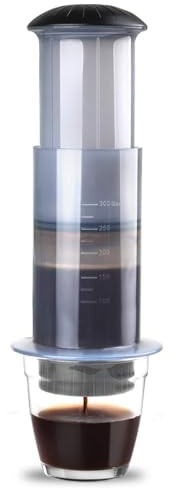 Phefop Macchina Manuale Portatile per Caffettiera con Filtro in Plastica e Acciaio Inossidabile Senza BPA per Campeggio e Uso Esterno