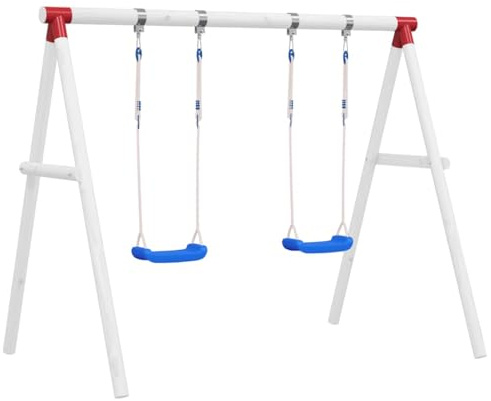 Genérico Columpios con Cuerdas 2 Unidades Polietileno Azul 38x16 cm,Juegos y Juguetes,Estructuras para Juegos al Aire Libre,Columpios y estructuras de juegos-92306