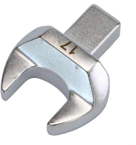 Llave de extremo abierto de 8 a 32 mm de acero al cromo vanadio con ranura de inserción de 9 x 12 mm para reparaciones de talleres en casa (17 mm)