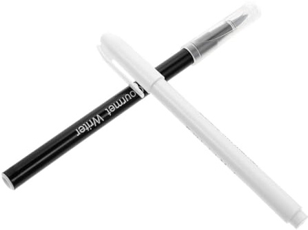 KONTONTY Stylos pour décorer Les Biscuits, Lot de 2 stylos à pâtisserie, Encre Alimentaire Comestible, Pointe Fine, pour décoration et Contour des gâteaux