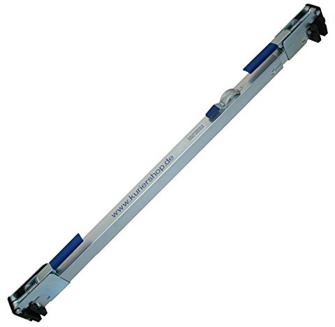 kuriershop Zwischenwandverschluss, verstellbar 1,14m - 2,71m, Stahl, glanzverzinkt, 3-Röhren-System