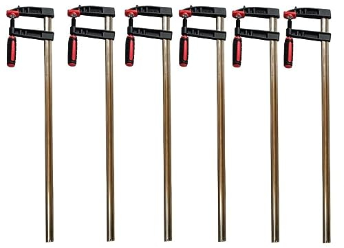 6x Leimzwingen Schraubzwingen Klemmzwingen 150x50mm Rutschsicherung