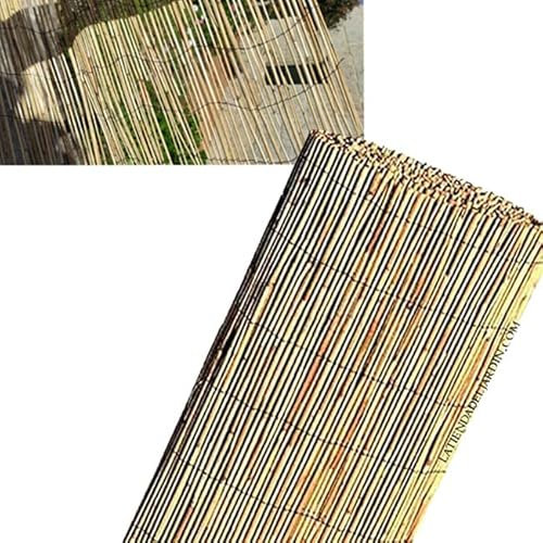 Suinga BAMBUSMATTE 1,5 x 5 Meter Natur CHINESISCH für den Garten, Sichtschutz 70%.