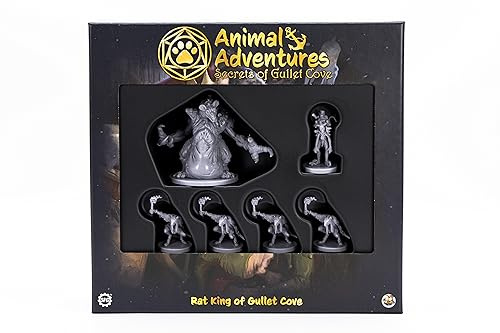 Animal Adventures: Secrets of Gullet Cove - Rat King Roleplaying Miniatures 5E Compatible