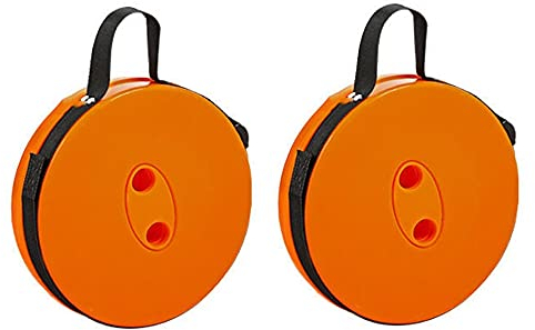 OOFAYWFD 2PCS Tragbarer Klapphocker Campinghocker Klapphocker höhenverstellbarer Mini-Teleskophocker, Last 200 kg, geeignet für drinnen und draußen, Küche, Garten, Camping, Grillen, Angeln, Wandern