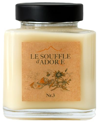 Miel d'Esparcette – connu comme le miel du Kirghizistan - Premium TA 12,5+ blanc crémeux au goût doux 100% naturel pur sans sucre sans additifs 500 g | Le Souffle d'Adore