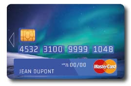 Adesivo per carta di credito, paesaggio Aurora Boreale, adesivo CB - Coppia - Distinguiti personalizzando la tua carta di credito a basso prezzo - Produzione francese