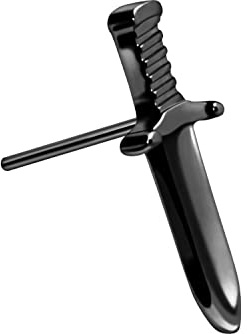 PIERCINGLINE Titan Labret Aufsatz mit Push Pin SCHWERT OHNE Labret Stecker Dolch Piercing Ohr Conch Tragus Nase Farbauswahl