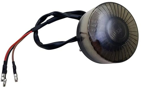 Yecnecty Universale Led Rotondo Moto posteriore Freno di Coda Stop Luce Moto Targa Montaggio Lampada per Cafe Racer Honda ATV UTV Suzuki