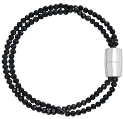 Breil, Collezione Magnetica System, Bracciale Donna a Due Catene con Pietre Naturali, Chiusura con Magnete, Compatibile con Tutti gli Elementi Magnetica System, Idea Regalo Donna