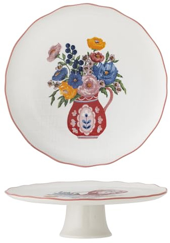 Bloomingville Dorothy Kuchenteller, Rose, Steingut, T28xH9 cm