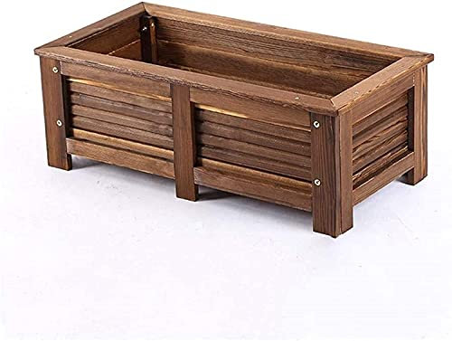 Support de rangement pour plantes d'extérieur avec bac de fleurs rectangulaire, idéal pour les légumes et les fleurs, facile à installer, kit de plantation parfait pour le balcon ou la terrasse avec