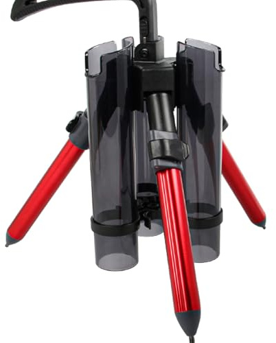 Supporto per canna da pesca – Treppiede porta canna da pesca, 3 canne | Supporto per canna da terra in lega di alluminio, supporto per canna verticale portatile fino a 3 canne in modo sicuro per