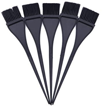 Healeved 5 Pinceles Aplicadores de Tinte Cabello Profesionales para Coloración y Capilar, Ideales para Salón Profesional y Uso en Casa