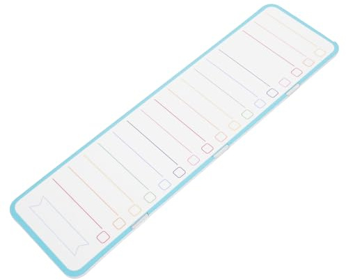 WEKAMOS Pizarra Magnética Blanca Pequeña con Imán para Notas y Calendario Mensual para Frigorífico Oficina y Organizador Práctico para Mensajes y de Compras