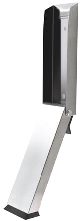 Cales de porte avec poignée en acier inoxydable - Loquets d'arrêt robustes - Installation simple pour plus de stabilité et de facilité