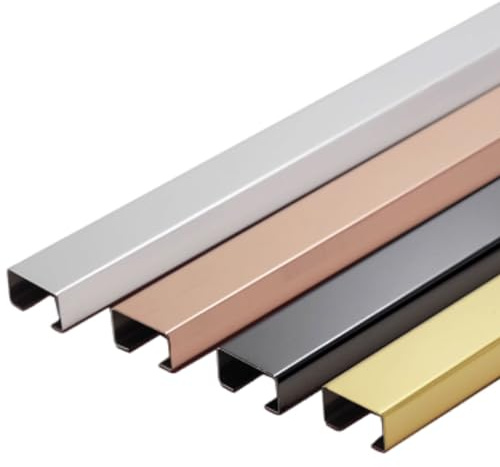 Kabelkanäle, Kabelkanal, Kabelrinne, Kabelbrücke, mehrfarbig, verschiedene Größen for Boden, Wand, Büro, Lagerhalle(Gold X2pcs,60x30mm)