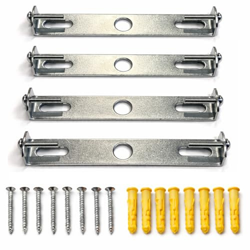 PUNTO ES LIGHTING 4 Piezas Soporte Lámpara Techo 115 mm – Barra y Placa de Montaje para Luminaria y Lámpara Colgante, Soporte Luminaria Techo con Accesorios