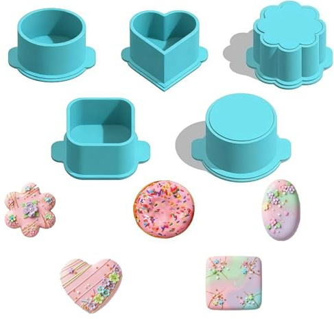 WADY Cake Pop Form set Wiederverwendbare Backformen für Hausbacken, Geburtstagsfeiern, Hochzeit Nachspeisen Ausstecher set für Einheitliches Backen und Dekorieren