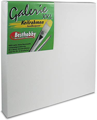 Bespannter Keilrahmen -Galerie XXL- (40x40 cm) Leinwand Rahmen bespannt aus 100% Baumwolle