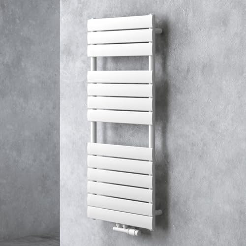 doporro Badheizkörper Heizkörper Bad Paneelheizkörper 120x60cm Weiß | Badheizung Flachheizkörper Einlagig Horizontal Effektive Wärmeabgabe 2 in1 Mittelanschluss oder Seitenanschluss FH