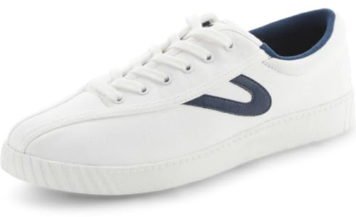 TRETORN Nylitelite - Zapatillas de Lona para Hombre, Blanco/Azul Marino, 41.5 EU