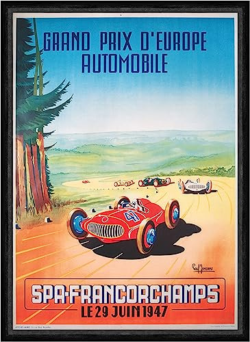 Biller Antik Grand Prix D Europe Spa Francorchamps 1947 Course Reproduction Faks_Publicité 034