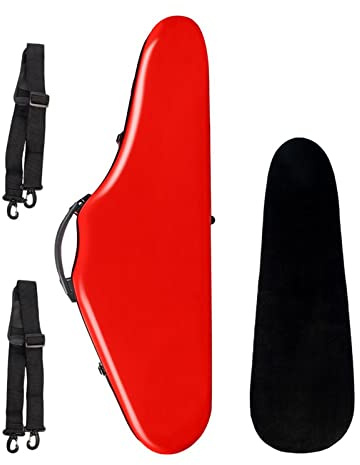 Fachmann Geigenkoffer Roter 4/4 Full Size Luxus-Composite-Kohlefaser-Geigenkoffer Mit Hygrometer Geigenkoffer