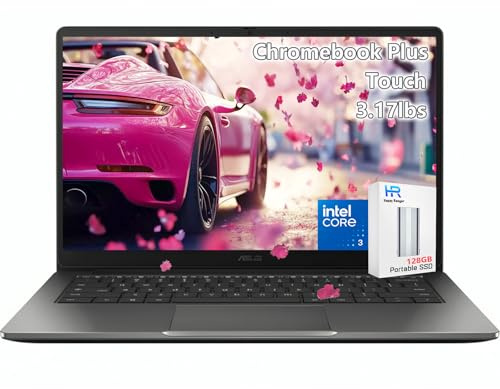 ASUS Chromebook Flip Touchsceen Stylet – Écran IPS WUXGA 16 – Clavier rétroéclairé – Intel Core i3-1215U – Tablette Google Chromebook 2 en 1 – Thunderbolt 4 USB C – Wi-Fi 6 (8 Go de RAM | 128 Go SSD)