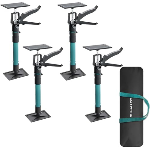 OUTIMATE Verstellbare Stützstange, Schrankheber zum Installieren von Schränken, Teleskop-Stützstangen von 35 bis 60 cm, Dritthandwerkzeug für die Installation, Tragkraft 30-60 KG, 4 Pack