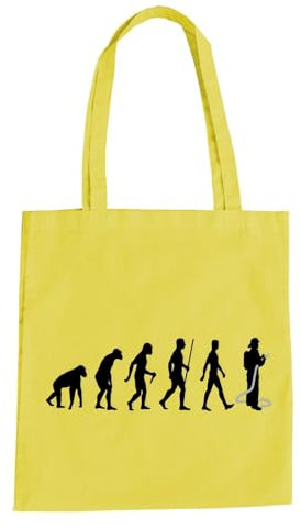 absenda Evolution Feuerwehr Baumwolltasche - Firefighter Feuerwehrmann Brandmeister Gelb