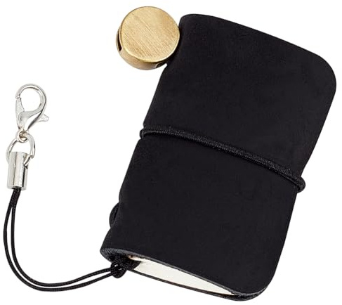 craspire Mini Notizbuch Aus Leder Gebunden Blanko Papier Handgefertigt Tragbar 1,7x1,9 Zoll Vintage Täglich 64 Seiten Reise Nachfüll Notizblock Klein Für Männer Und Frauen Schlüsselanhänger Geschenke