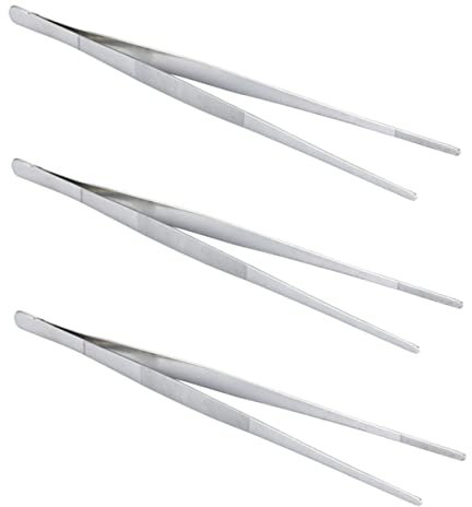 Ciieeo 3pcs Essential Kitchen Tool Food Clips Tweezers Small Cooking Tongs for Restaurant Home