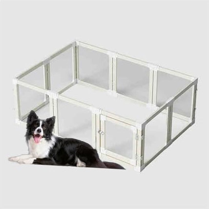 HBOOMOEM Hundelaufstall，Welpenlaufstall，Plastik Welpenlaufstall，Hundegehege Innen - Und AußEnzäUne，Freie Kombination, Zusammenfalten Und Aufbewahren, Nimmt Keinen Platz Weg.(10 Pieces,70CM/27.6in)