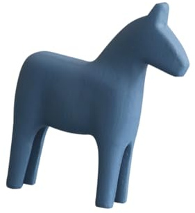Garneck Dekoratives Holzpferd Kleine Pferdestatue mit Glatten Kanten Kreative Deko für Zuhause Regal und Nachttisch Ostern Deko Holz
