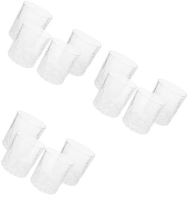 PRETYZOOM 3 Juegos Vaso De Whisky Botellas De Agua Vasos De Coctel De Lujo Bar Vaso Whisky Vasos Para Whisky Copa De Vino Para El Hogar Copa De Vino Delicada Vidrio Transparent 4 Uds * 3