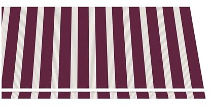 Telo di Ricambio per Tenda da Sole a Caduta e Bracci in Poliestere da 280gr/mq PU Impermeabile (Bordeaux e Beige, L250xP200 CM)