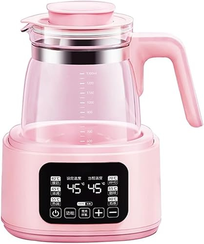 Electric Kettle 1.3L | Fast Heating & Quiet Boil | LED Touch Screen & Temperature Control | 72H Keep Warm | 360° Chassis Heating | Borosilicate Glass