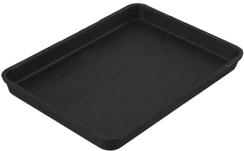 CAXUSD Plaque de Cuisson Rectangulaire en Fonte 40X30Cm Poêle à Griller pour Barbecue Cuisson Conviviale de Viande et Légumes sur Gril ou Plaque Chauffante