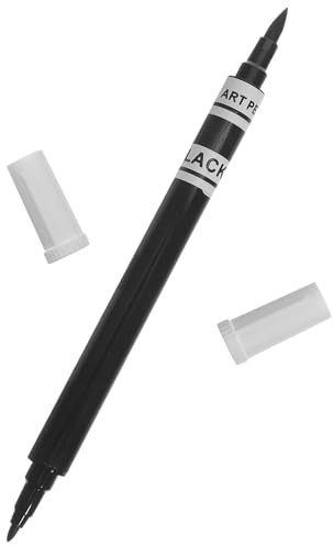 Zerodeko Marqueur Comestible Noir Stylo Portable en Plastique pour Décoration de Gâteaux et Desserts lors d'Activités de Cuisson