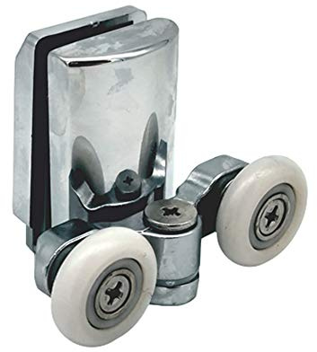 Shower Door Wheels | 20mm, 23mm or 25mm | Uppers or Lowers | Double Twin Shower Door Rollers Runners | ROLL018 (Lower Wheel (20mm))