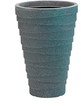 Blumentöpfe Strata Medium Trojan Pflanzgefäß, dekoratives Pflanzgefäß, 38 x 55cm, Farbe Anthrazit