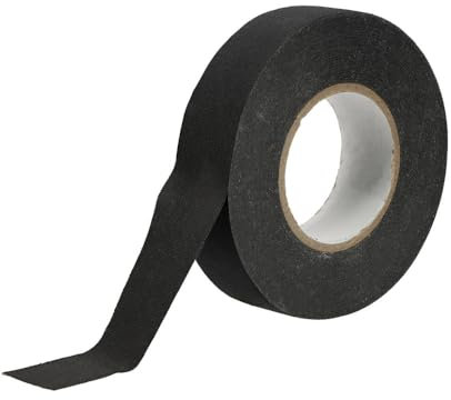Isolierband aus schwarzem Stoff 25mx19mm